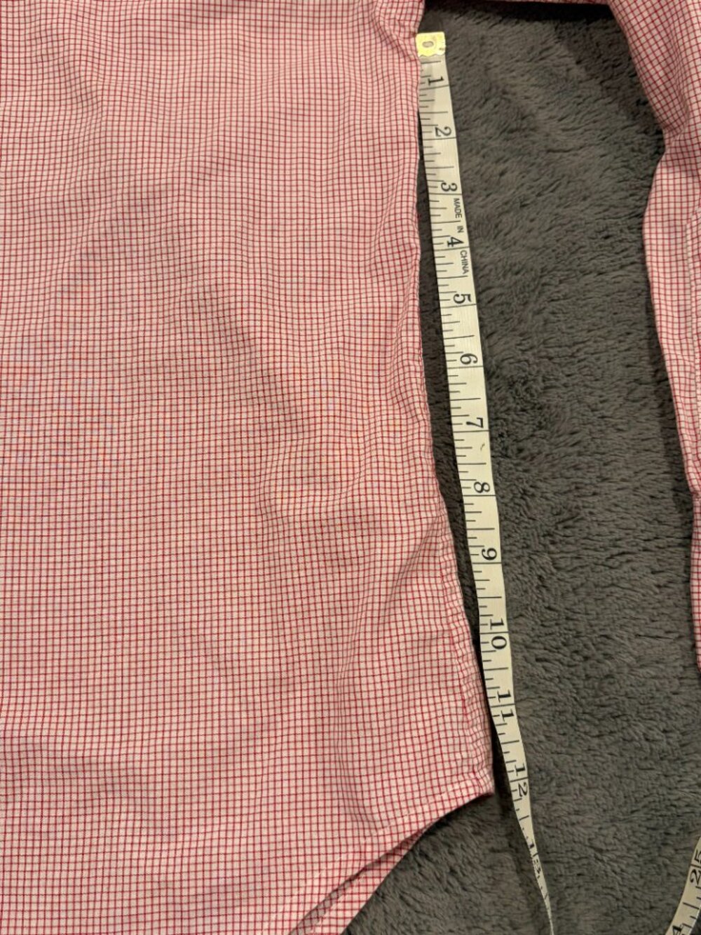 Lauren Ralph Lauren red gingham button-down shirt, size women's 2P - Picture 5 of 8